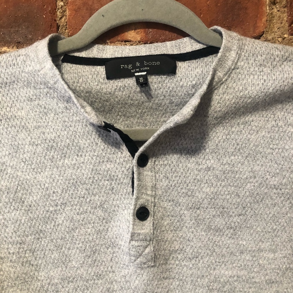 Rag & Bone Button Down Sweatshirt - image 2